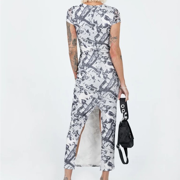 Princess Polly Read About It Ruched Bodycon Maxi Dress - Picture 10 of 10